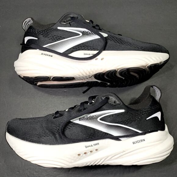 Brooks Womens Glycerin 22 Black Gray Running Walking Sneakers Shoe Size 8 - Picture 2 of 9